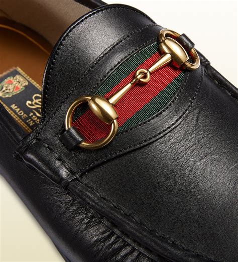 gucci loafers mens black